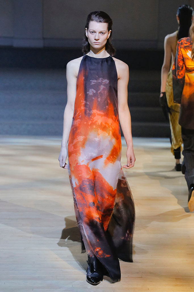 Linder: FW18 Flame Print Gown
