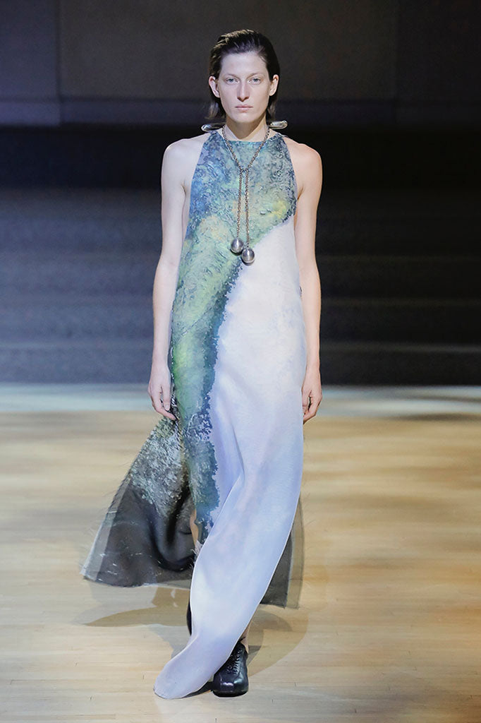Linder: FW18 Waterfall Print Gown