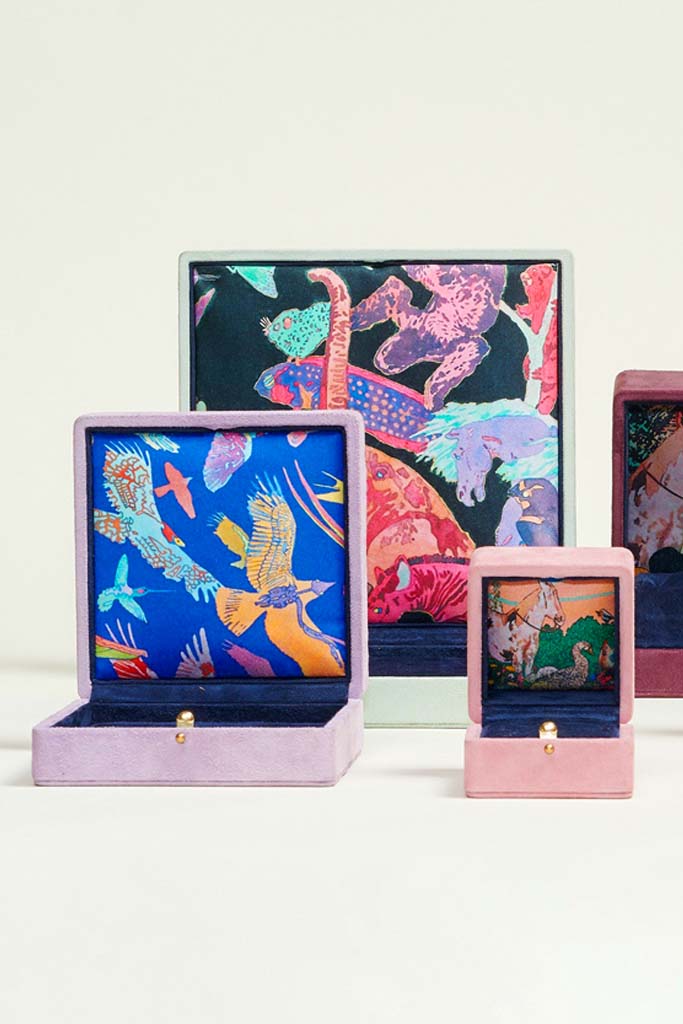 Irene Neuwirth: Silk Jewelry Box Linings